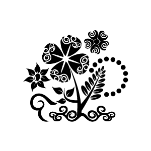Flower black and white flower clipart purple flower world with black background