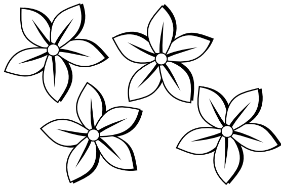 Flower black and white free clip art flowers black and white clipart clipart