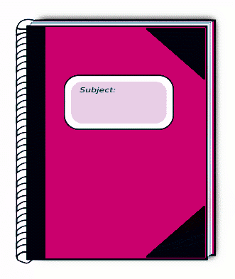 Clip art notebook journal clipart