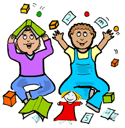 Images of kids playing clipart