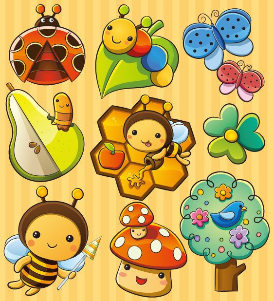 Insect clipart clipart cute cartoon insects and