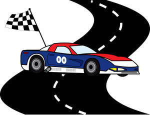 Racing clipart image clipart a race car on a