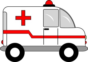 Ambulance clipart image ambulance van with red cross symbol