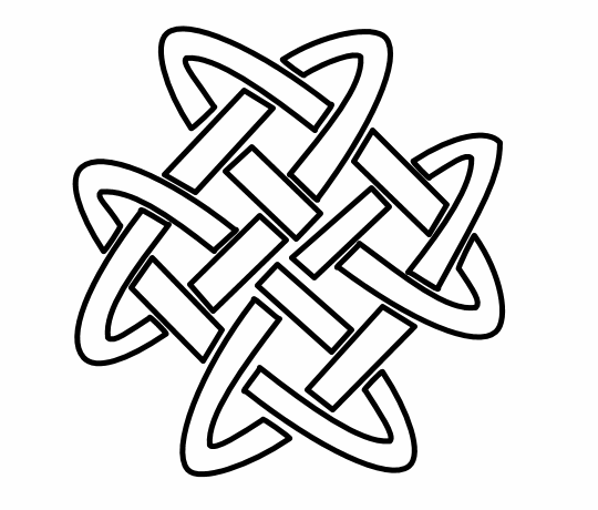 Celtic cross clipart black and white free