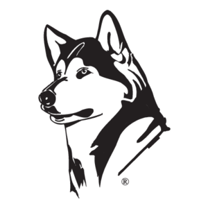 Husky washington huskies logo vector logo of washington huskies brand clipart