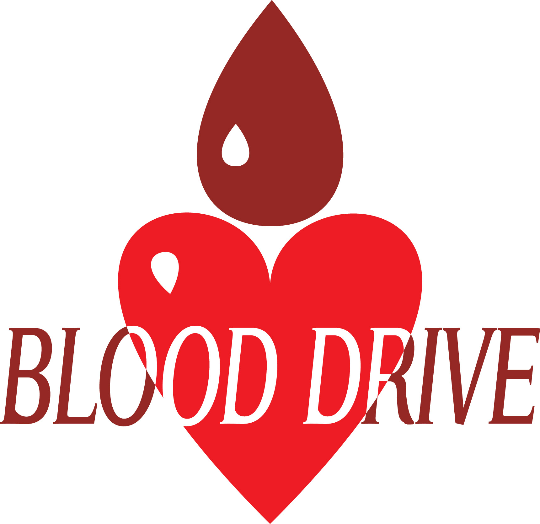 Red cross blood drive clipart
