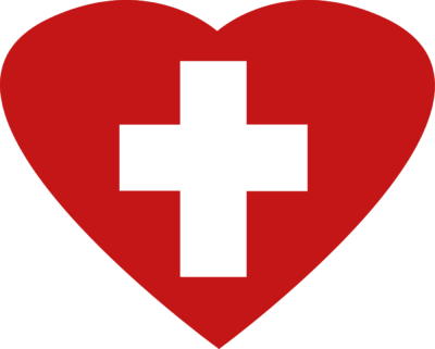 Red cross image cross in heart cross image christart clipart