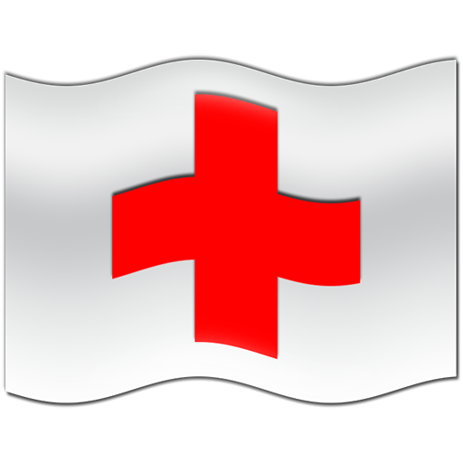 Wavy red cross flag clipart image ipharmd net