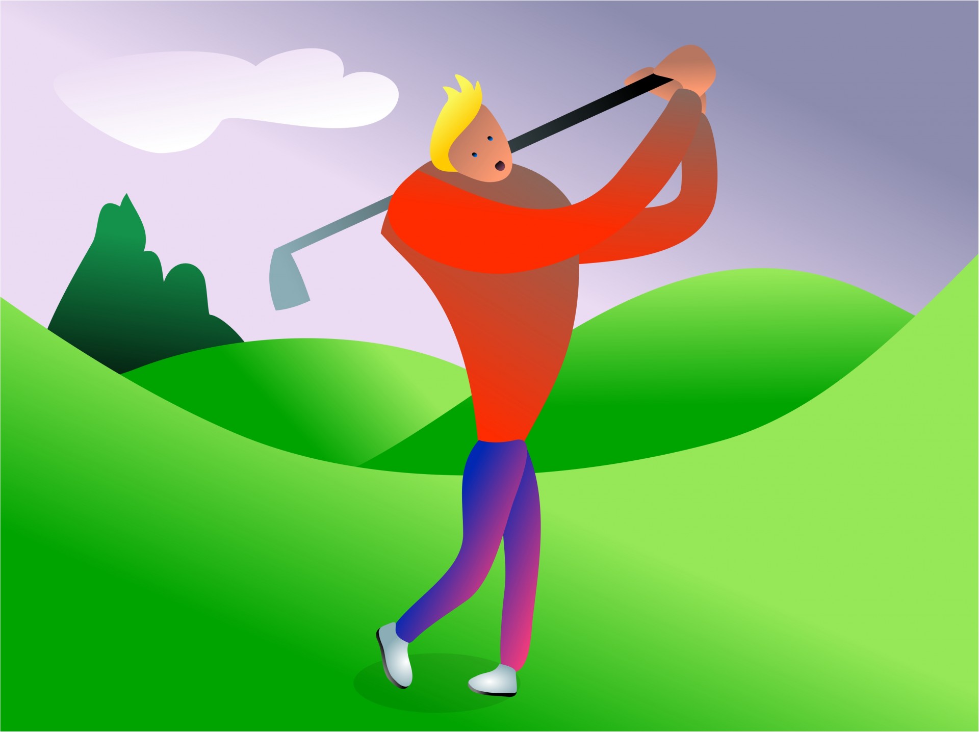 Golfer clipart free stock photo public domain pictures
