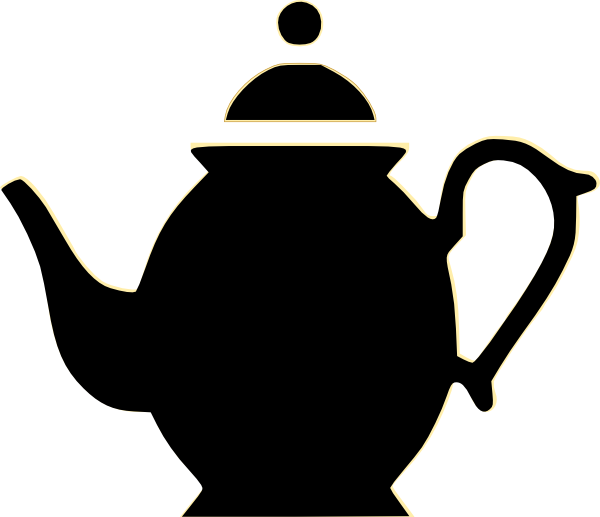 Teapot clipart black and white free clipart images 2
