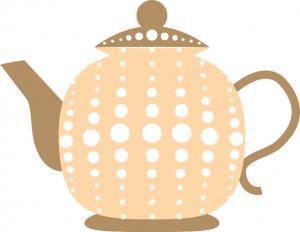 Teapot tea party clip art 3
