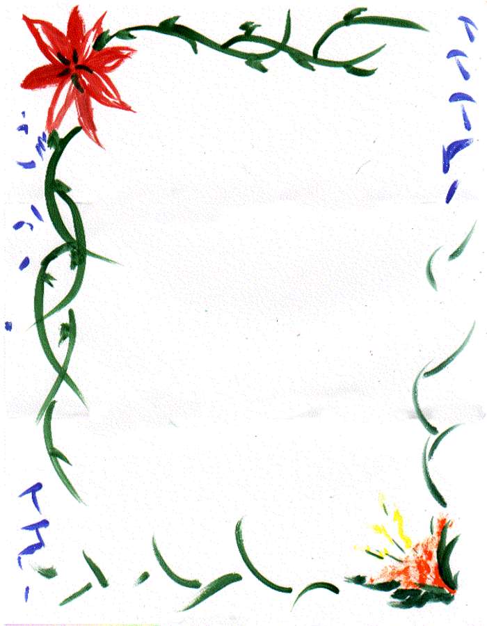 Art flower border clipart 2