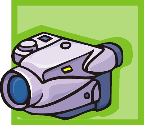 Clip art video camera co