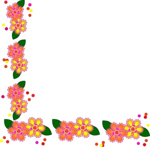 Flower border hawaiian flower clip art borders free clipart images