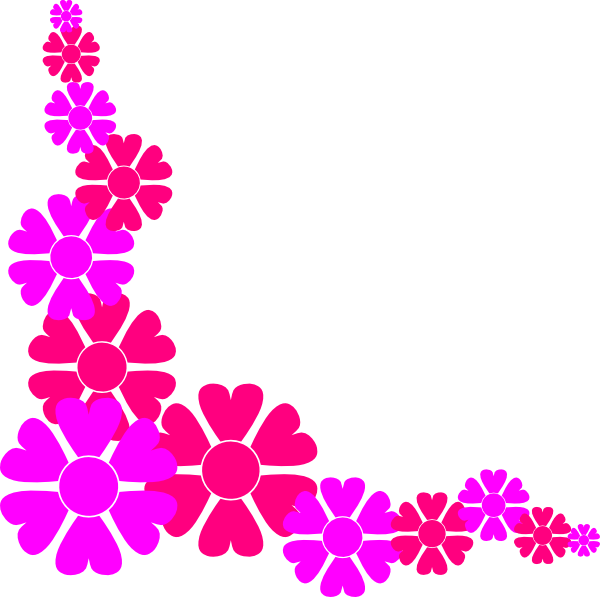 Horizontal flower border clipart free clipart images