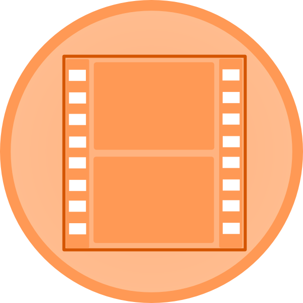 Movie video clip art free vector 4vector