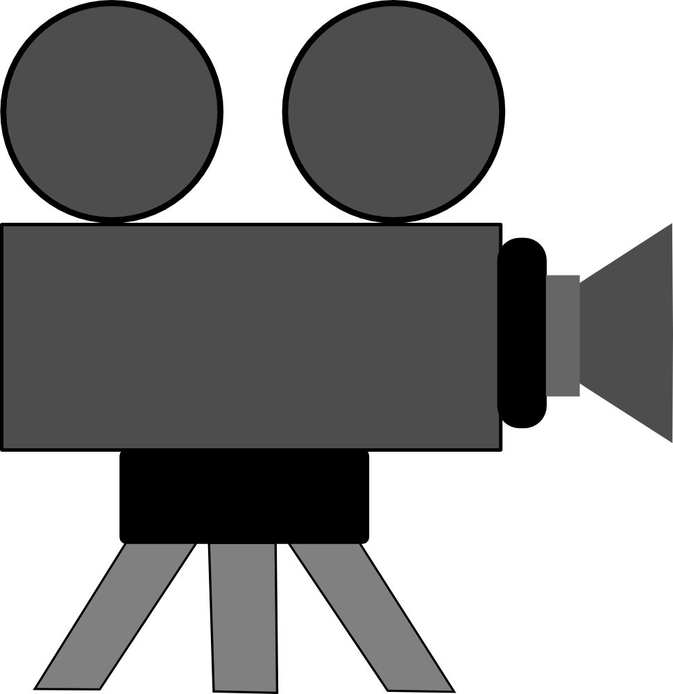 Video camera on tripod clipart free clipart images