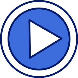 Video player button clipart