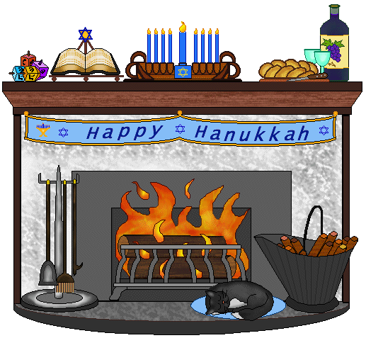 Fireplace clip art hanukkah fireplace clip art challah bread