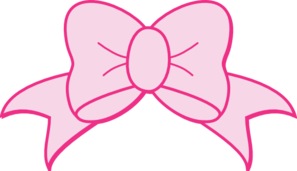 Hair bow clip art 2 pink ribbon bow fuchsia hair clipart clipartcow