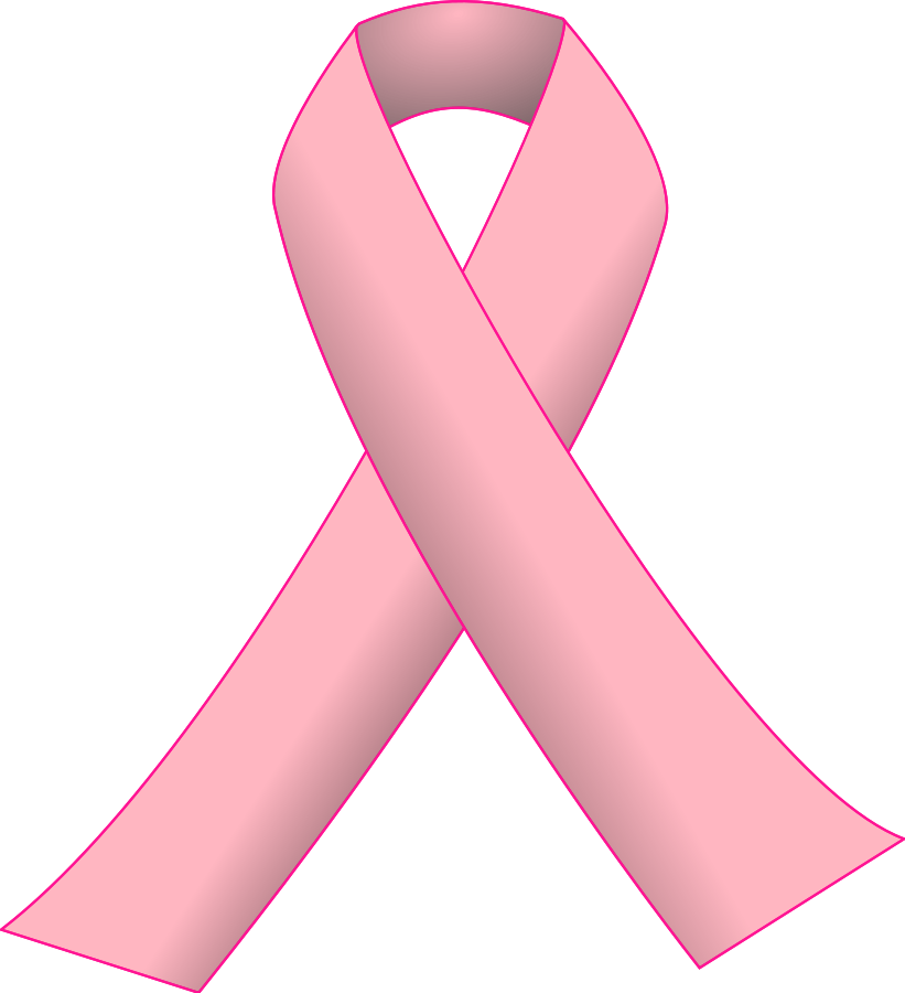 Pink ribbon svg vector file vector clip art svg file free