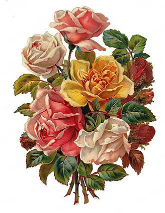 Flower bouquet free clip art from vintage holiday crafts blog archive free