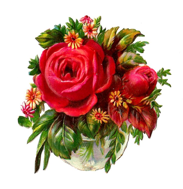 Flower bouquet free victorian rose clip art this red rose image is from a