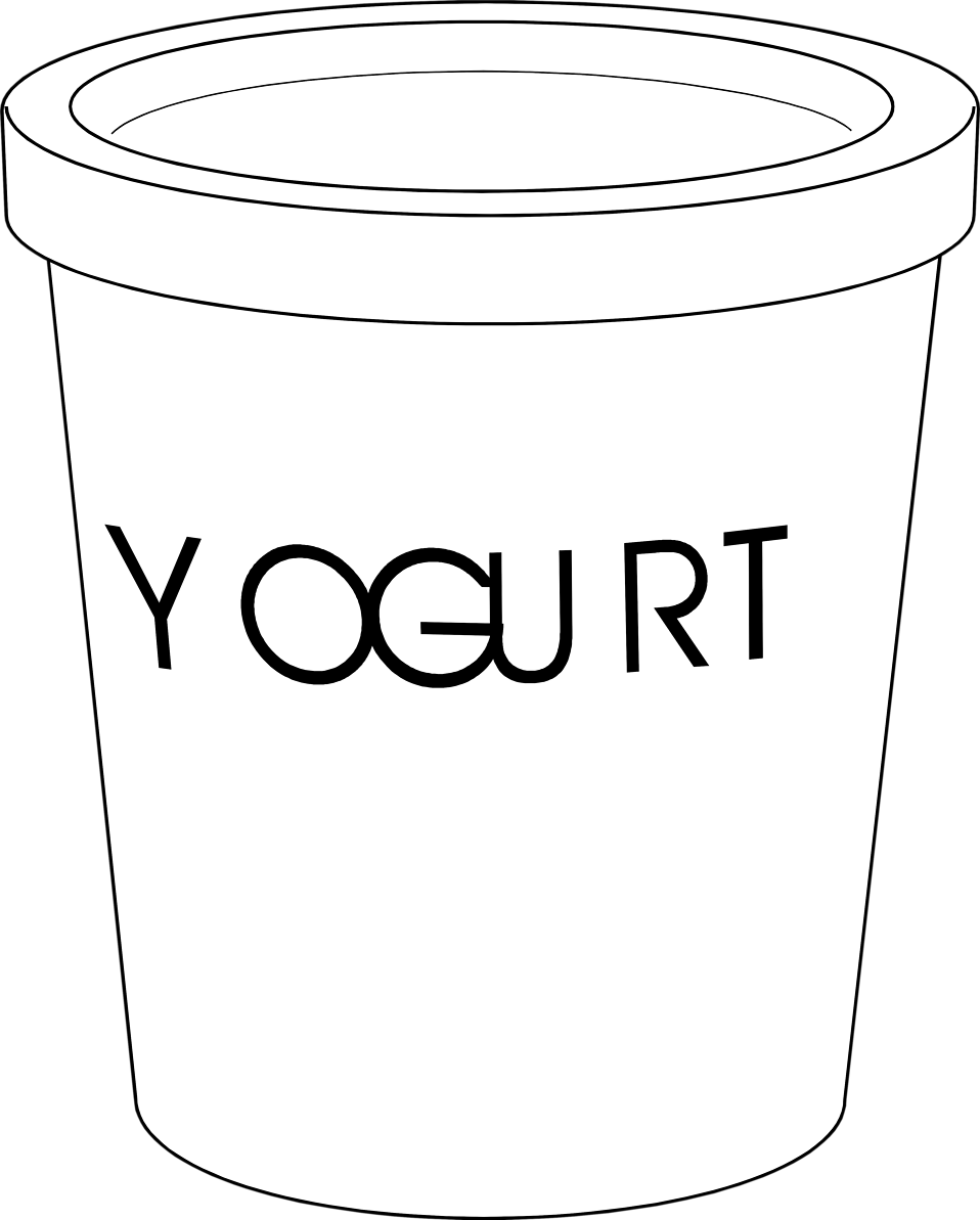 Yogurt free stock photo a yogurt container clip art