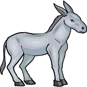 Donkey clip art black and white free clipart images 3