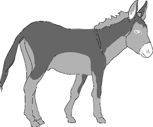 Donkey clip art free clipart images 2