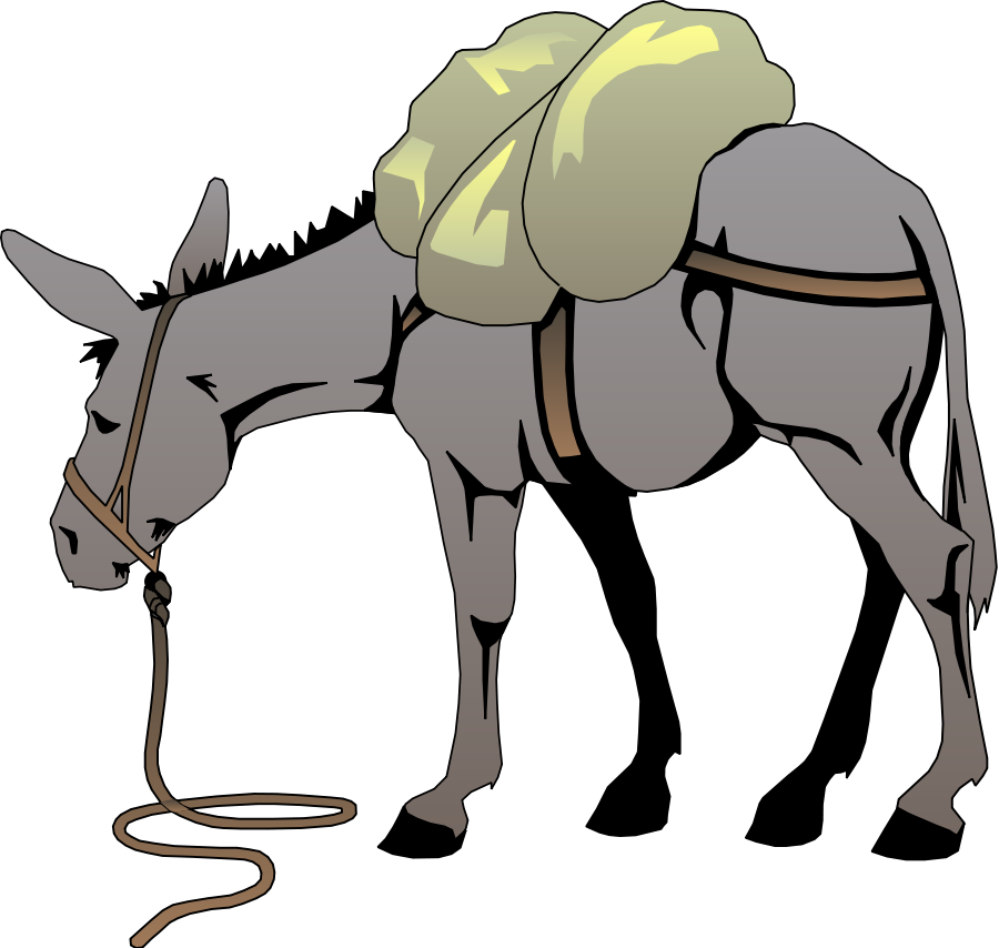 Donkey clip art free clipart images 3