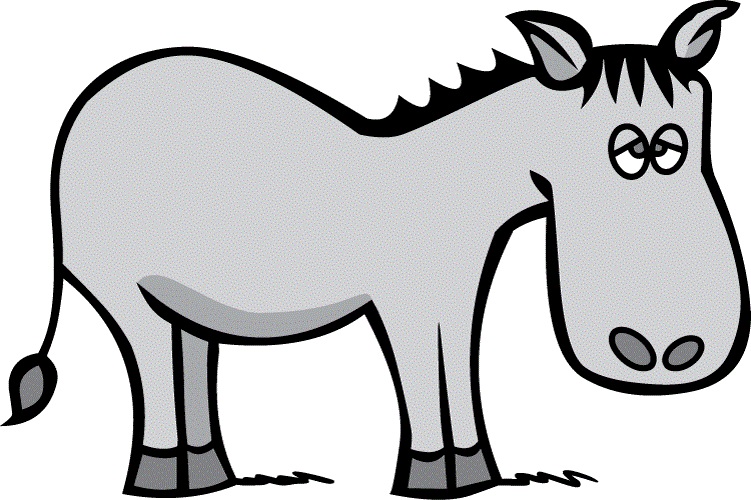 Donkey clip art free clipart images 4