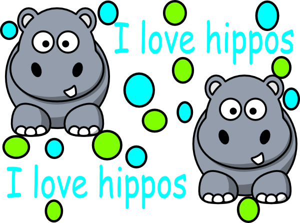 Hippo clipart clipart
