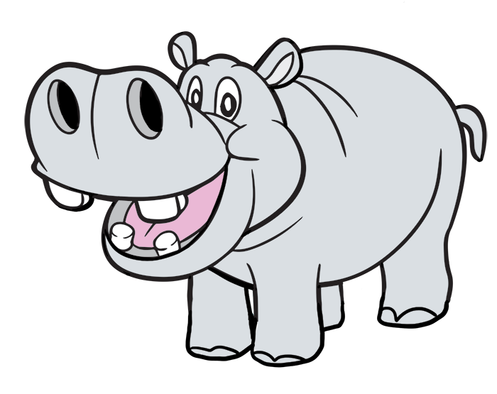 Hippo free to use  clipart