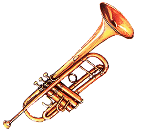 Trumpet clip art free clipart images 8