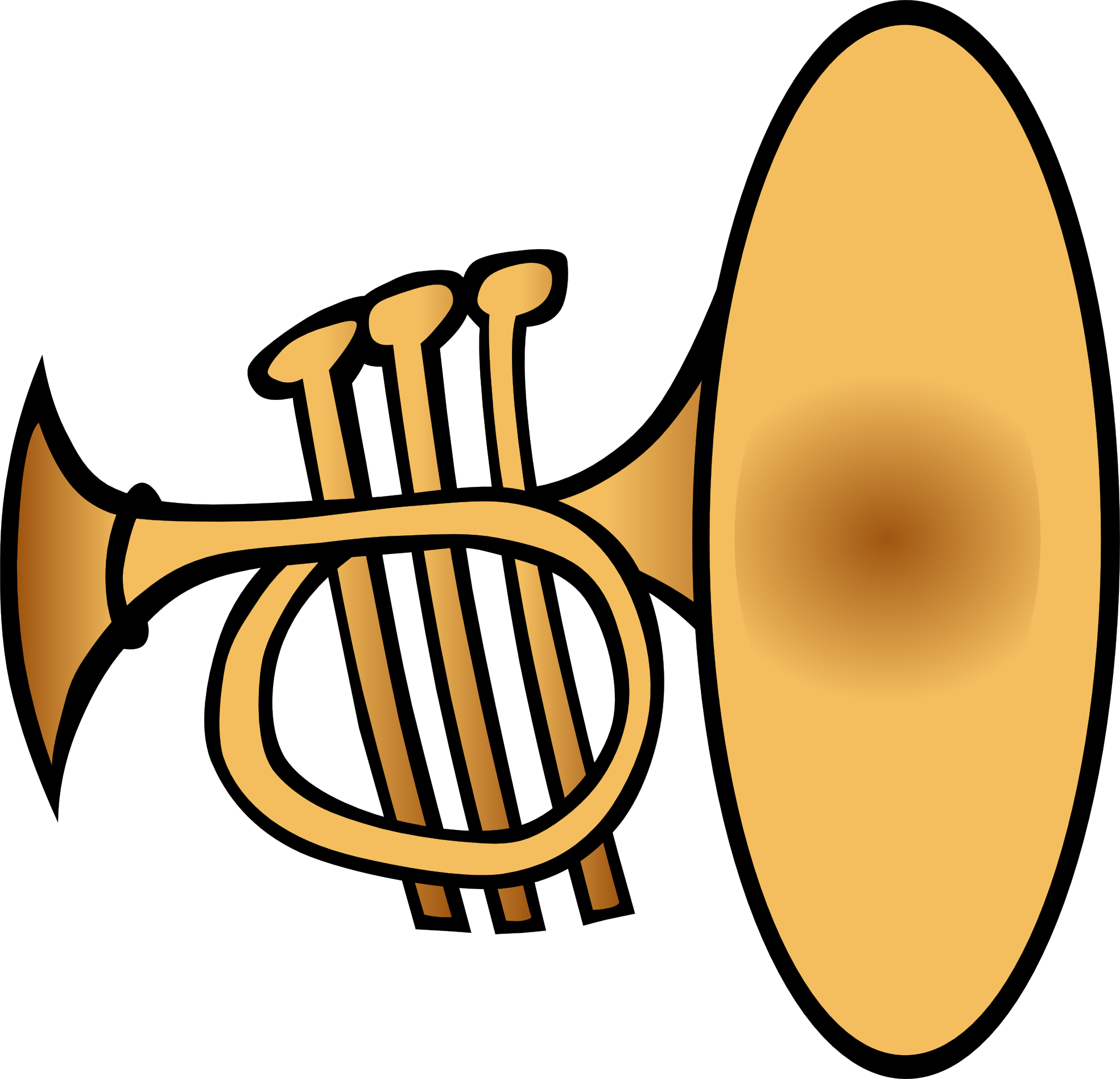 Trumpet clipart free clipart images