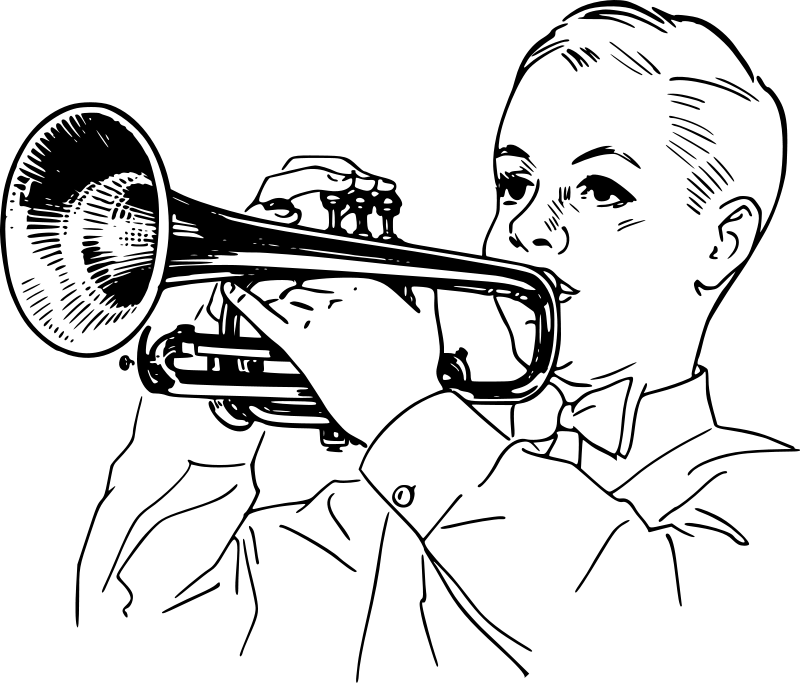 Trumpet music clipart pictures free clipart images