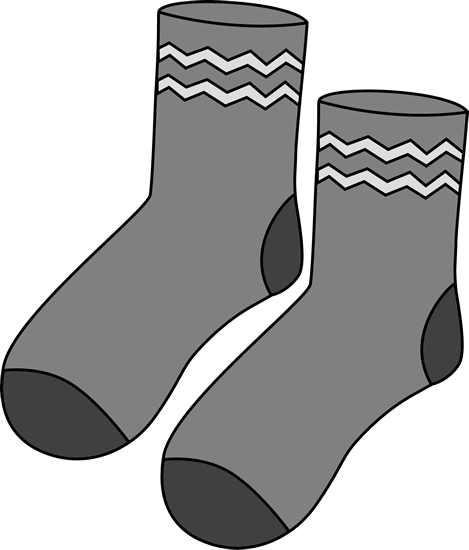 Gray pair of socks clip art gray pair of socks image