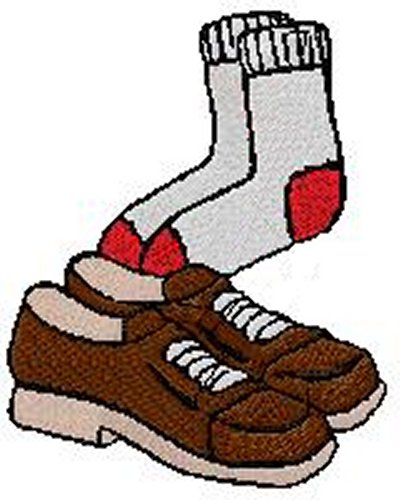 Socks and shoes clipart