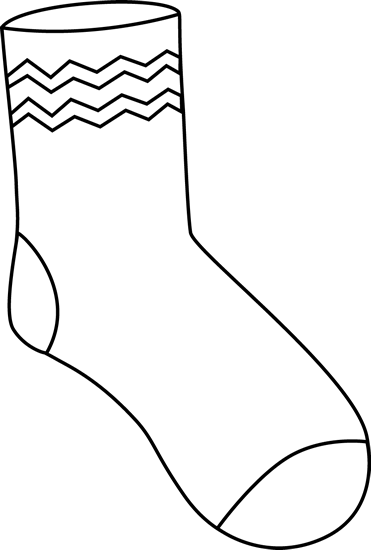 Socks black and white funky sock clip art black and white funky sock image