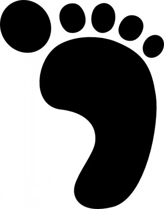 Feet right foot print clip art free vector in open office drawing svg