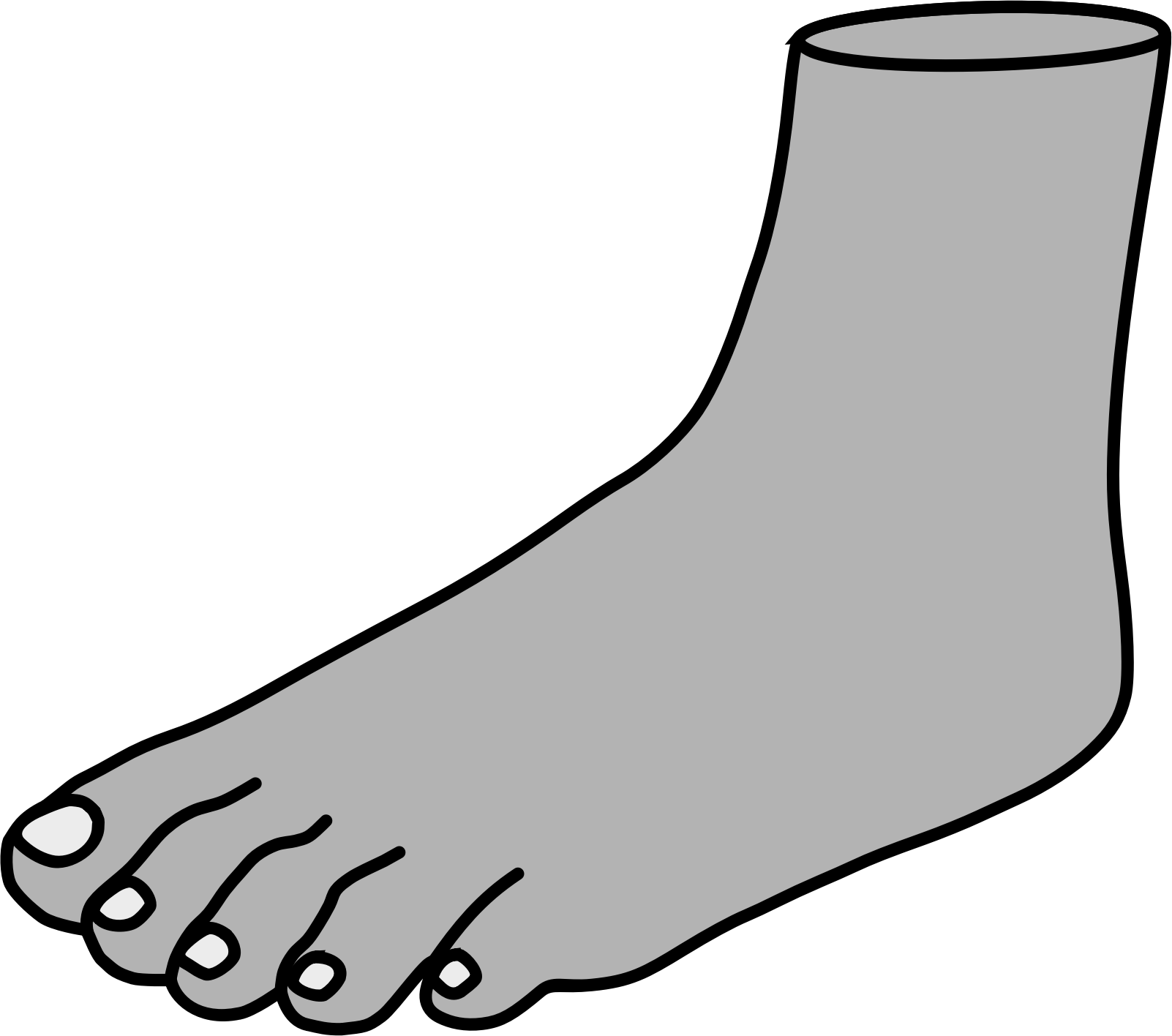 Foot green happy feet clip art at vector clip art image