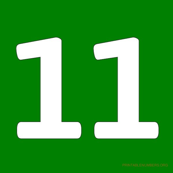Green number clipart