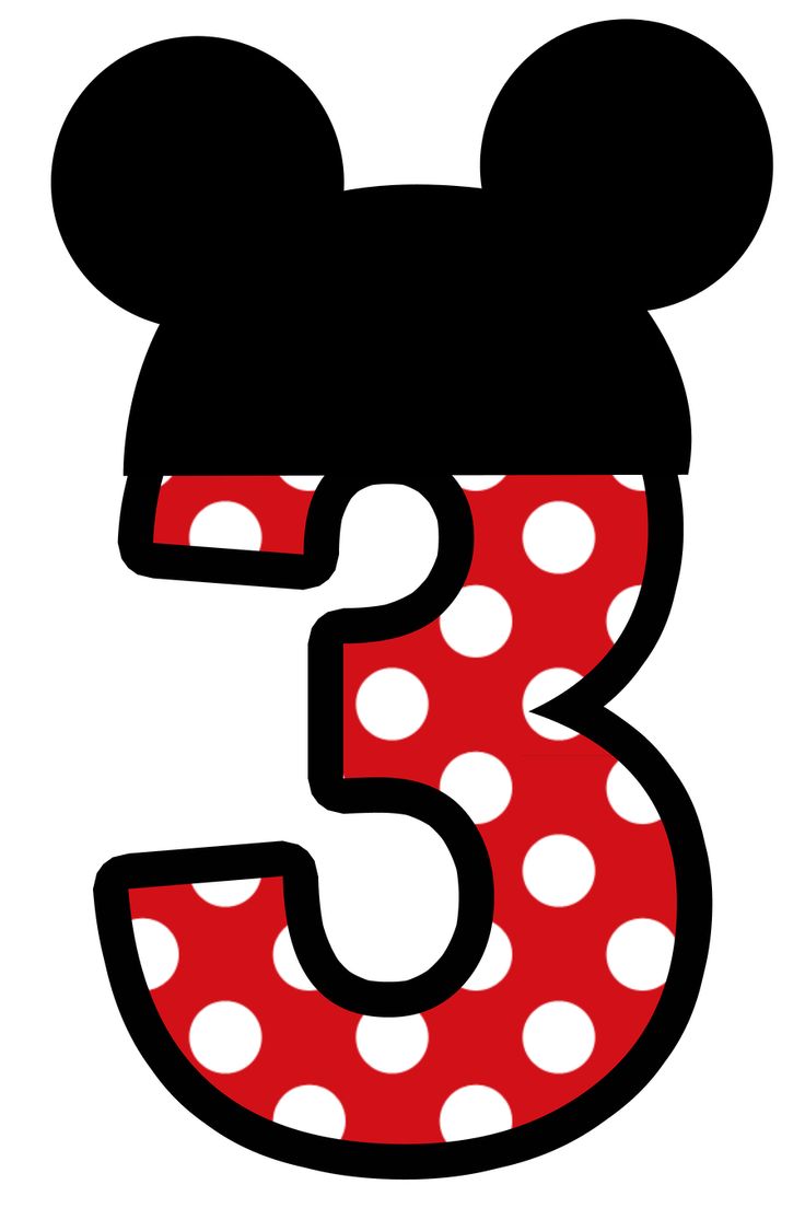 Meros number on numbers minnie mouse and clip art