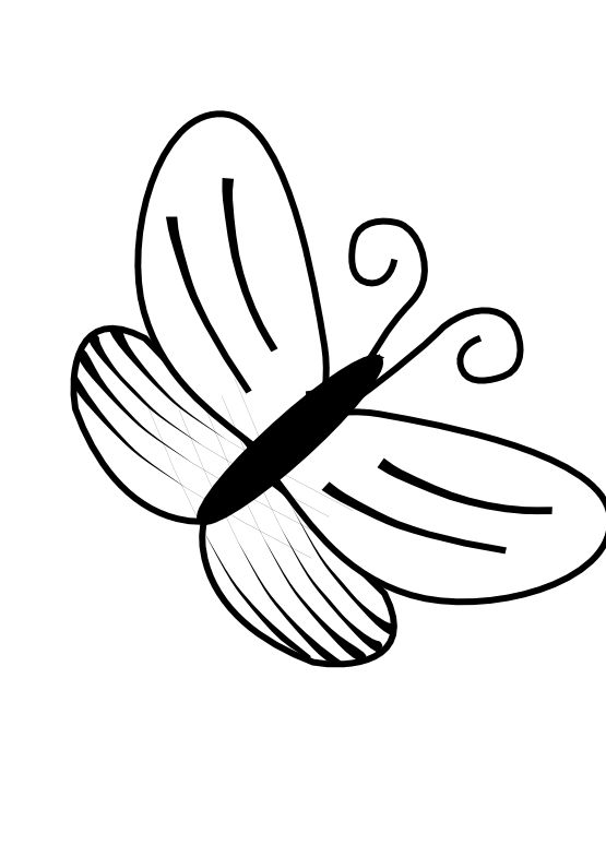 Butterfly clip art black and white an idea clip