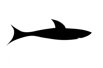 Shark clip art black and white free clipart images