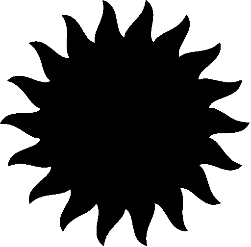 Sun clipart black and white free clipart images