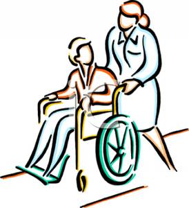 7 images of people being pushed in wheelchairs clip art free