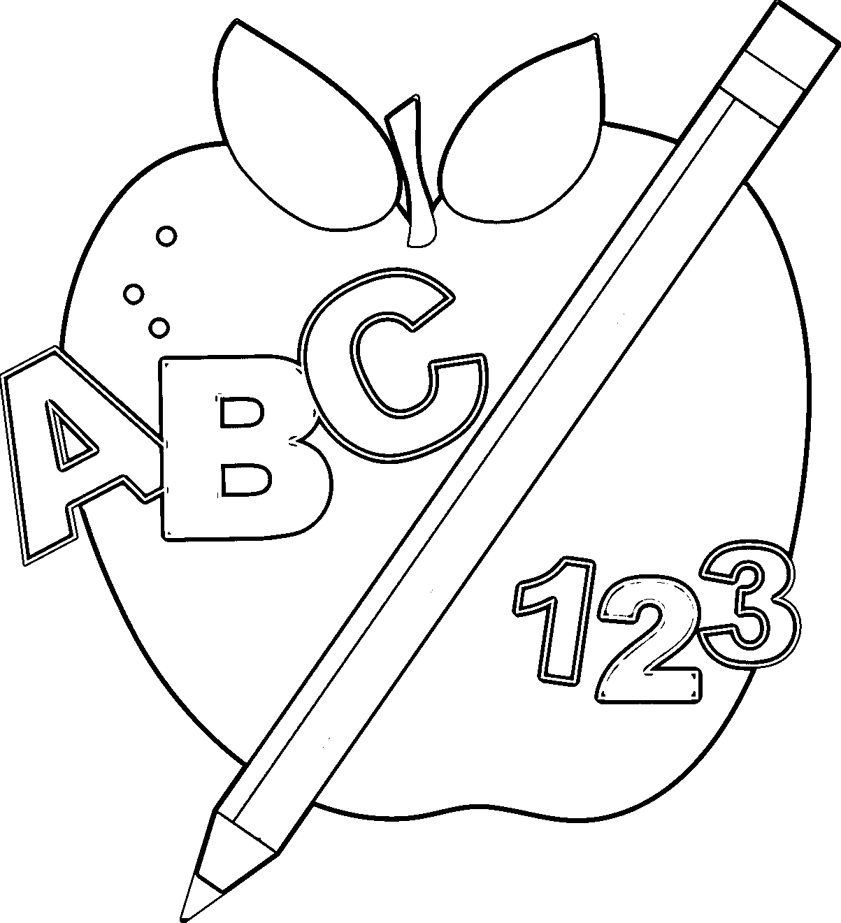 Abc border free clip art images coloring page wecoloringpage