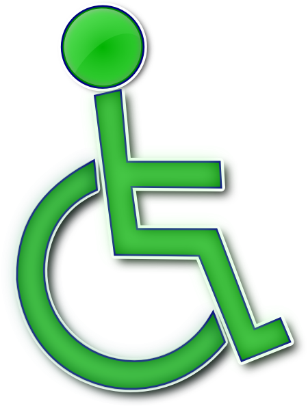 Handicap symbol illustration icon of wheelchair clipart stock